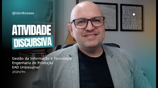 Gestão da Informação e Tecnologia Atividade Discursiva [upl. by Weidner]