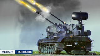 Gepard 35 mm AntiAircraft Gun How Powerful Is This Weapon [upl. by Eilarol66]