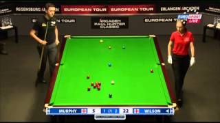 Shaun Murphy  Kyren Wilson Frame 4 Snooker Paul Hunter Classic 2013  Round 6 [upl. by Hanaj]