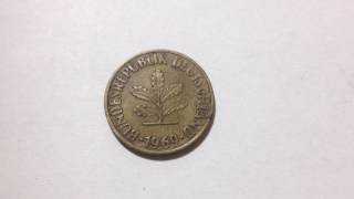 10 Pfennig Germany Coin 1969 [upl. by Viki159]