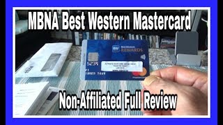 MBNA Best Western MasterCard  NonAffiliated  Full Unboxing amp Review [upl. by Naujyt]