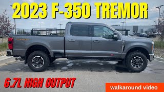 2023 F350 Lariat Ultimate Tremor walkaround [upl. by Dwane]