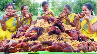 ARABIAN FULL CHICKEN MANDI BIRYANI  Traditional Emirati Cuisine in UAE  Preparation VILLAGE BABYS [upl. by Naujtna]