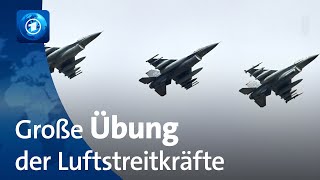 Größte Luftübung seit Bestehen der NATO unter deutscher Führung [upl. by Sulohcin]