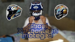 SHOEI XFourteen Marquez Motegi 3 UNBOXING [upl. by Kenway187]