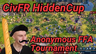 Civ 6 Competitive Multiplayer  CivFR Anonmouy FFA Hidden Cup Finals [upl. by Eimmelc331]