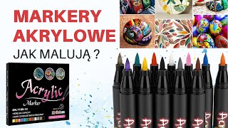 Jak Malują Markery Akrylowe na drewnie i szkle  Odpowiedź jest w Filmie  marker akryl malowanie [upl. by Lasonde]