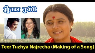 Teer Tuzhya Najrecha  Making of a Song  Menka Urvashi 2019 [upl. by Euqinor]