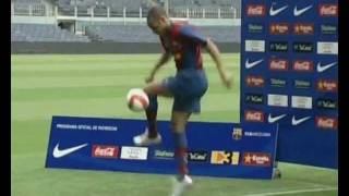 Thierry Henry Barcelona presentation [upl. by Griggs]