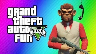 GTA 5 Online Funny Moments  Vanoss Vs Bicycle Launch Glitch Lui Calibre Prank Calls his Mom [upl. by Atikir]