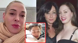 Rose McGowan Cries Uncontrollably As She Mourns Her sister Shannen Dohertys passing [upl. by Anaeirb569]