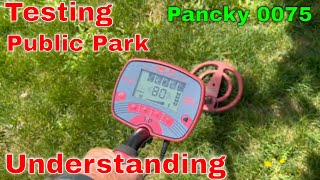 Pancky Metal Detector  Public Park  Understanding The Functions [upl. by Cirone]