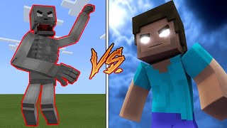 SCP 096 vs Herobrine in Minecraft PE [upl. by Ymeraj]