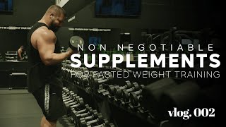 My Daily Supplement Routine  Fasted Weight Training  Training Vlog 002 [upl. by Rayner206]