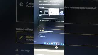 How to Enable Contract Themes  Windows 11 Accessibility [upl. by Nillor761]