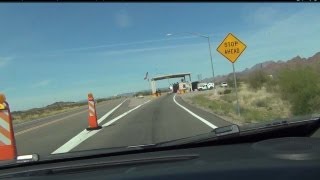 Yuman Man extended ver front cam US Border Patrol Checkpoint Stone Cabin Arizona [upl. by Arayc]