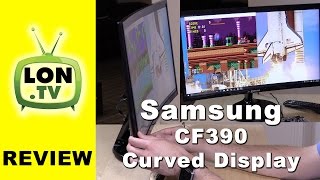 Samsung CF390 Display Review  1080p 24 inch curved monitor  LC24F390FHNXZA [upl. by Nnahgaem904]