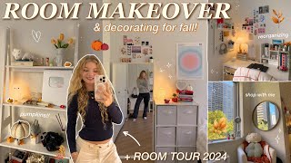 ROOM MAKEOVER amp DECORATE WITH ME FOR FALL 2024 ✨pinterest inspired bedroom makeover in new york city [upl. by Ettenauq]