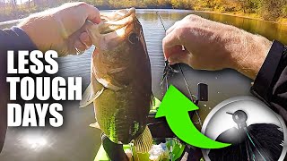 Fall Bass Fishing Hair Jigs NO Fish To WOAH Fish [upl. by Ciredor]