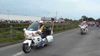 Parade Goldwing club de France  Dinard 2009 part 1 [upl. by Esinaej306]