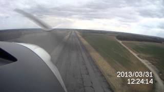 Landing at Conington Ikarus C42B GCGXI [upl. by Dnarb]