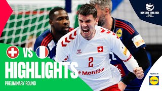 Swiss arent afraid of the Olympic champs  Switzerland vs France  Highlights  Mens EHF EURO 2024 [upl. by Adnaloy71]