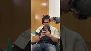 Hair spa for long hair👍 ShortVlog3 shorts hairstyle haircut mensfashion [upl. by Hnahc304]