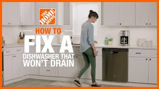 Dishwasher Not Draining  How to Fix a Dishwasher That Wont Drain in 4 Steps [upl. by Armillda]