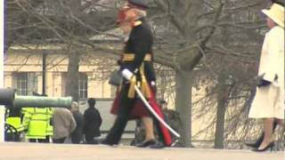 Kate Middleton and the Queen at Prince Williams passing out parade at Sandhurst [upl. by Luanne206]