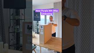 New Purple iMac M4 Unboxing [upl. by Marutani]