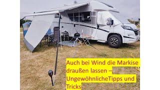 Die WoMoMarkise bleibt bei Starkwind draußen – Ist das die RisikoVariante Tipps und Tricks [upl. by Rie72]