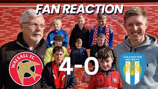 Fan Reaction after Walsall 40 Colchester [upl. by Nyltiac531]