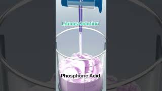 phosphoric acid with litmus solution shortsfeed practical viral chemistry neet jee [upl. by Mosier]