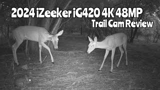 2024 iZeeker iG420 4K Solar Trail Camera Review [upl. by Yenalem]