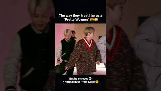 the way they chasing after him😂nd treat him as pretty women🤭 suga bts funny shorts [upl. by Sevy610]