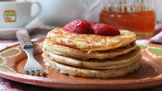 ¿SIN GLUTEN ¡Estos Hotcakes de elote son la solución deliciosa Sin harina🌽👌 receta plantbased [upl. by Ahpla255]