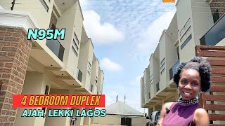 HOUSE FOR SALE IN LEKKI AJAH LAGOS STATE 4 Bedroom Terrace Dupex ajah fyp [upl. by Alliuqet38]