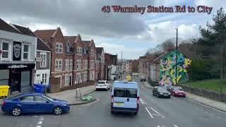 First bus Route No43 Warmley Station road to City CentreBristol [upl. by Atinihc744]