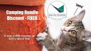 Camping Bundle Discount Fixed [upl. by Libbie]