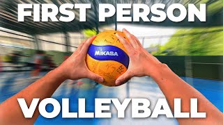 First Person Volleyball Is Absolutely Incredible  POV Volleyball Episode 1 [upl. by Ateinotna184]