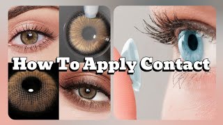 Contact lenses for beginners 👀How to put contacts in for beginnersMadisworld1 [upl. by Nalid]