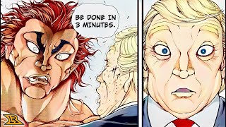 New US President Confronts Hanma Yujiro [upl. by Annaiv]