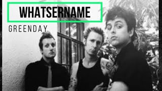 Whatsername  Greenday Lyrics Lirik Terjemah Indonesia [upl. by Drahnreb]