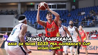 Jewel Ponferada Rain or Shine 2023 PBA Governors Cup Highlights [upl. by Leynwad]