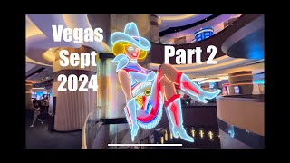 Vegas Vlog  Sept 2024  Part 2  Downtown Las Vegas  all 12 casinos [upl. by Yruam]