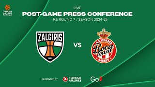 Žalgiris  AS Monaco  Press Conference  EuroLeague 202425 Round 7 [upl. by Blaseio]