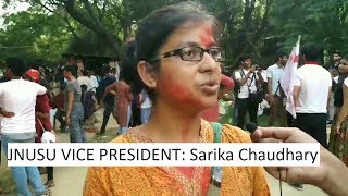 संसद हिलाने का मतलब हिंसा नहीं जैसा एबीवीपी करती है सारिका चौधरी JNUSU [upl. by Iak]