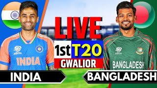 India vs Bangladesh 1st T20  Live Cricket Match Today  IND vs BAN Live Match Today  IND vs BAN [upl. by Watt]