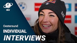 World Cup 2223 Oestersund Women Individual Interviews [upl. by Funch]