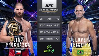 JIRI PROCHAZKA VS GLOVER TEIXEIRA 2 FULL FIGHT UFC 282 [upl. by Llerdna]